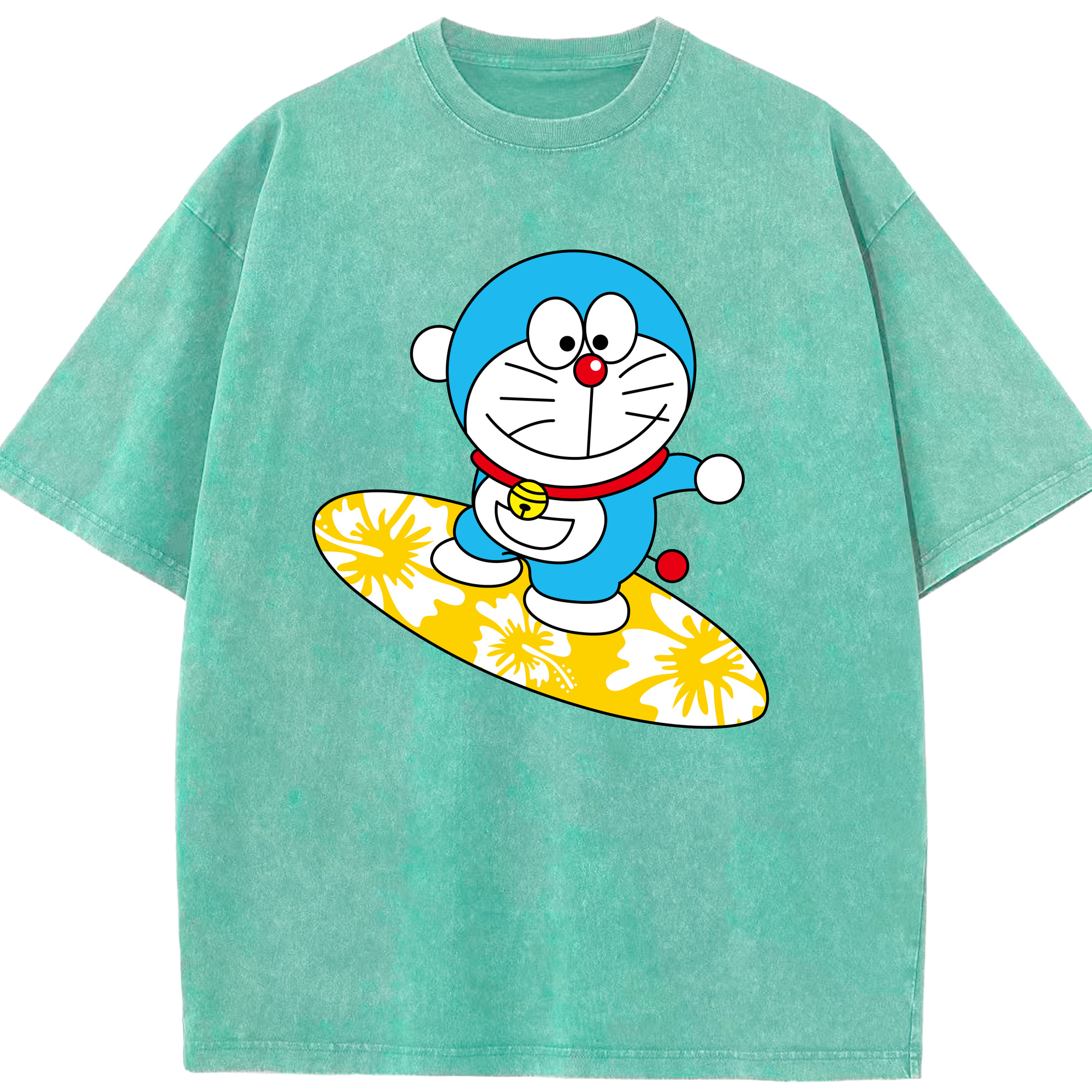 （画像用） ドラえもん Doraemon 綿100% ヴィンテージ風 半袖Tシャツ（フロントプリント）